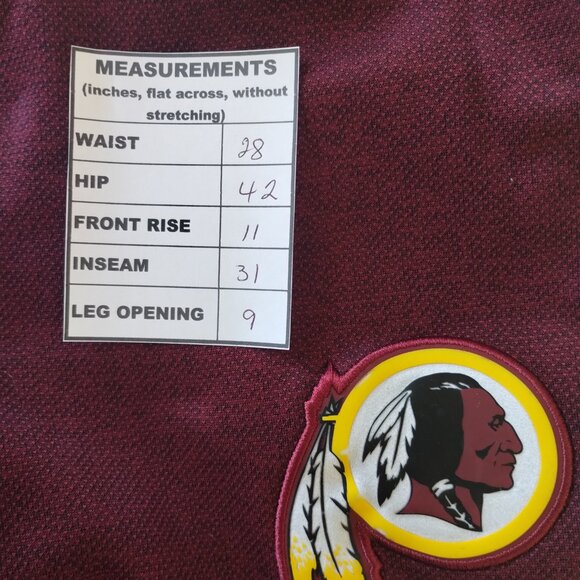 Nike Washington DC Redskins Sweatpants Team Issued Mens Small Red Old Logo - Picture 4 of 11
